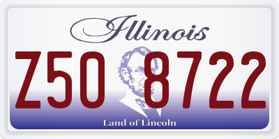 IL license plate Z508722