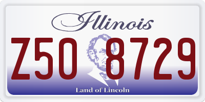 IL license plate Z508729