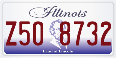 IL license plate Z508732