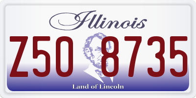 IL license plate Z508735