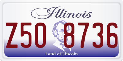 IL license plate Z508736