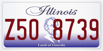 IL license plate Z508739