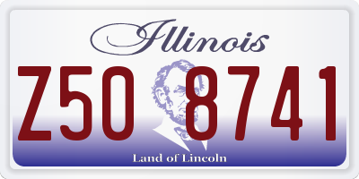 IL license plate Z508741