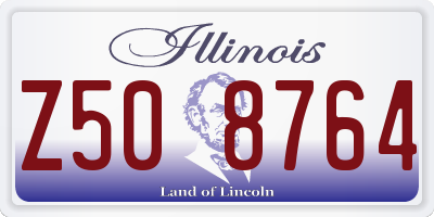 IL license plate Z508764