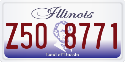 IL license plate Z508771