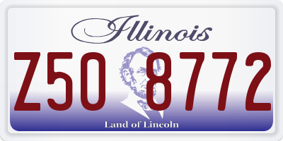 IL license plate Z508772
