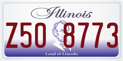 IL license plate Z508773