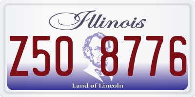 IL license plate Z508776
