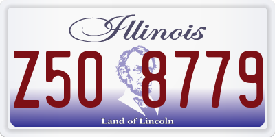 IL license plate Z508779