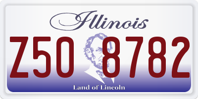 IL license plate Z508782