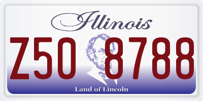 IL license plate Z508788