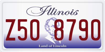 IL license plate Z508790