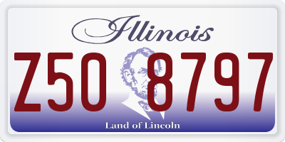 IL license plate Z508797