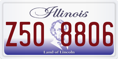IL license plate Z508806