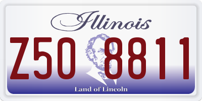 IL license plate Z508811