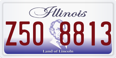 IL license plate Z508813