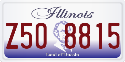 IL license plate Z508815