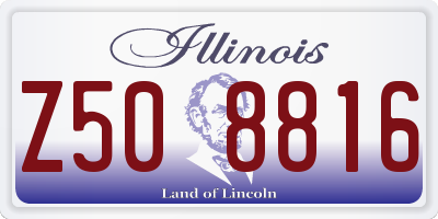 IL license plate Z508816