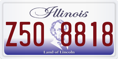 IL license plate Z508818
