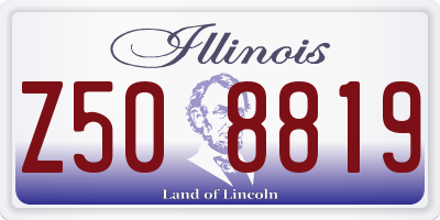 IL license plate Z508819