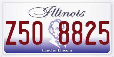 IL license plate Z508825