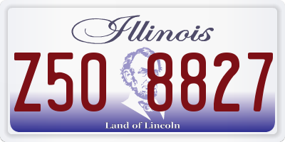 IL license plate Z508827