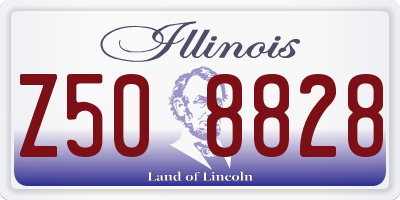 IL license plate Z508828