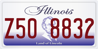 IL license plate Z508832