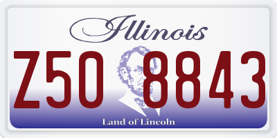 IL license plate Z508843