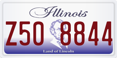 IL license plate Z508844