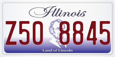IL license plate Z508845