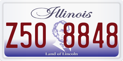 IL license plate Z508848