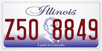 IL license plate Z508849