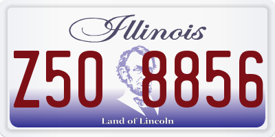 IL license plate Z508856
