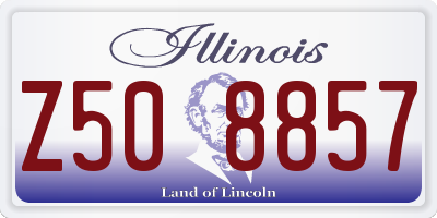 IL license plate Z508857