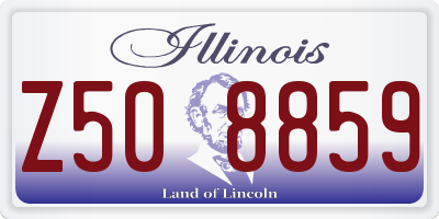 IL license plate Z508859
