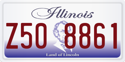 IL license plate Z508861