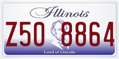 IL license plate Z508864