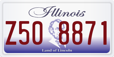 IL license plate Z508871