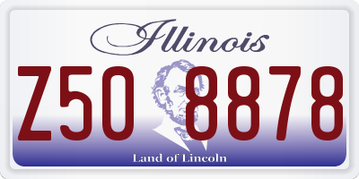 IL license plate Z508878