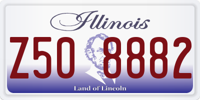 IL license plate Z508882