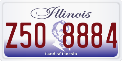 IL license plate Z508884