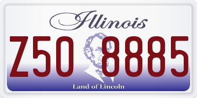 IL license plate Z508885