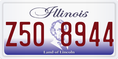 IL license plate Z508944