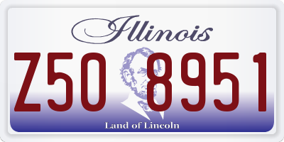 IL license plate Z508951
