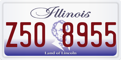 IL license plate Z508955