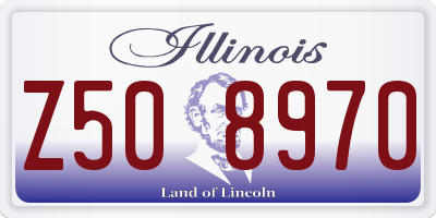 IL license plate Z508970