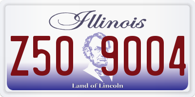 IL license plate Z509004