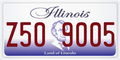 IL license plate Z509005