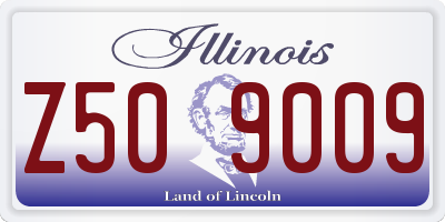 IL license plate Z509009